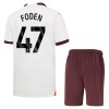 Conjunto (Camiseta+Pantalón Corto) Manchester City Foden 47 Segunda Equipación 23-24 - Niño